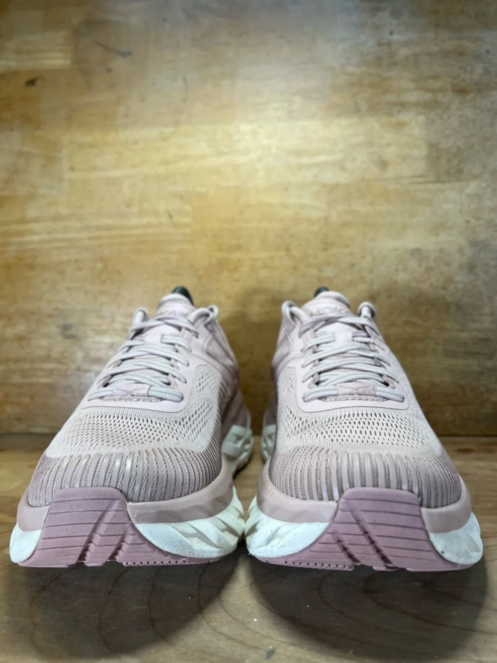 Hoka One One REFLECTIVE Bondi 7 Womens Size 9.5 Running Shoes Sneakers Pink - Picture 2 of 11